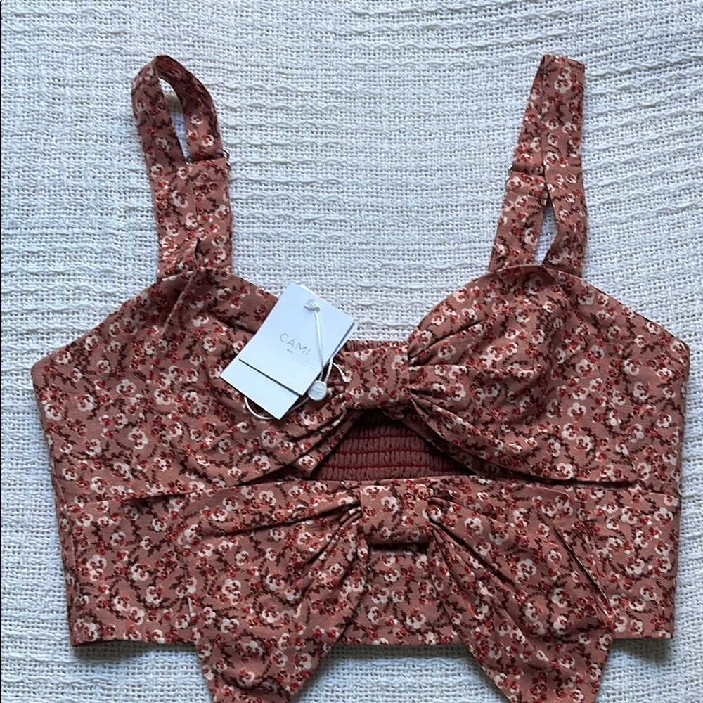 SIANA CROPPED CAMISOLE CORDIAL PANSY
